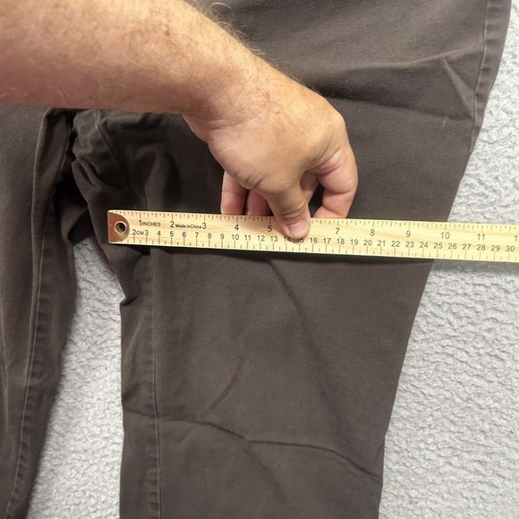 Body By Victoria Pants Womens Size 12  32X33 Chico Straight Brown - Picture 5 of 10